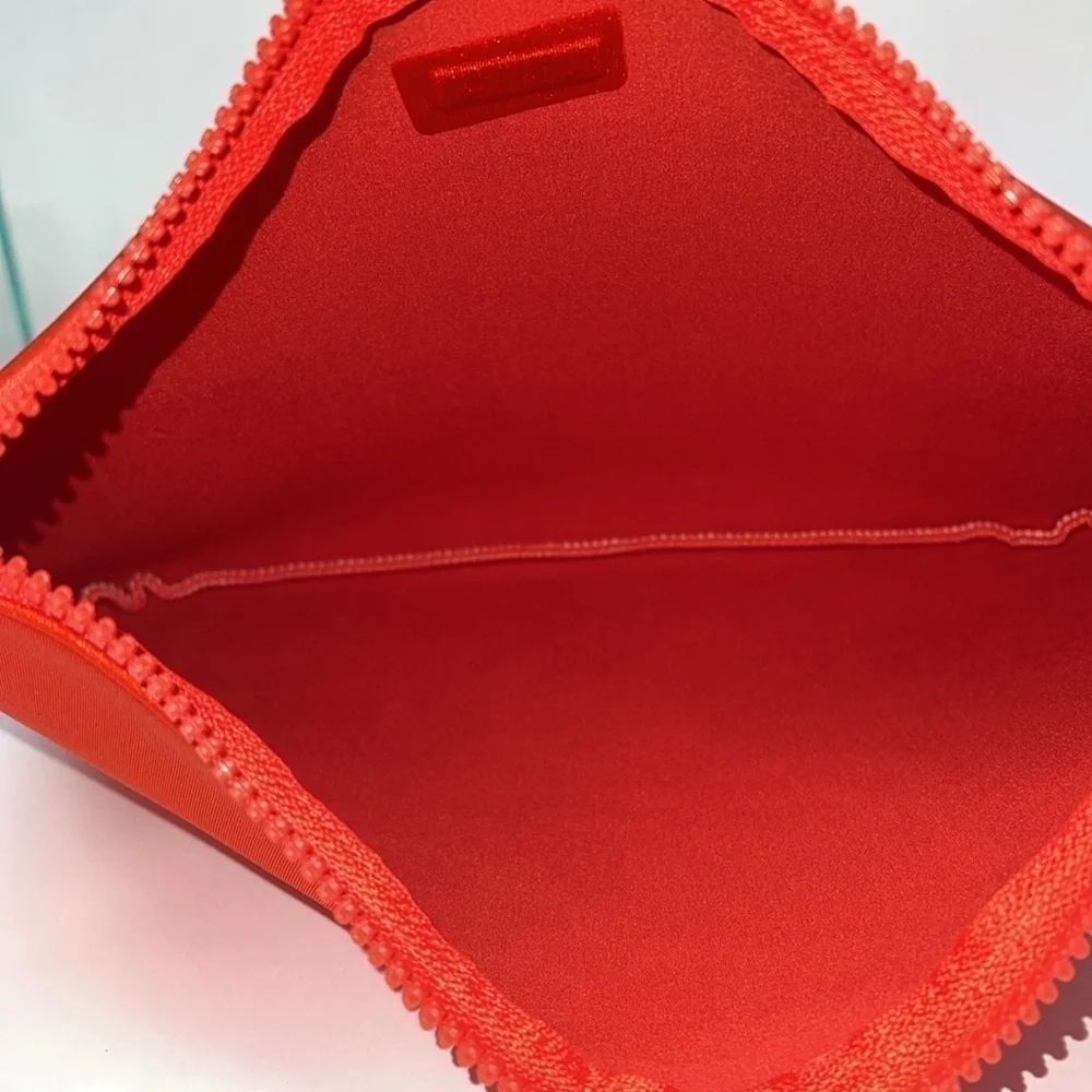 Triangl Bright Orange Neoprene Large Zip Pouch